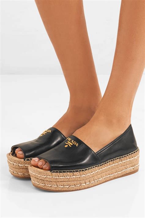 prada black espadrilles